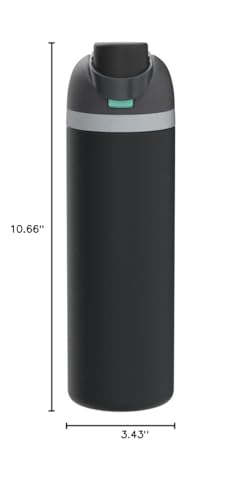 FreeSip Insulated Stainless Steel Water Bottle with Straw for Sports, Travel, and School BPA-Free Sports Water Bottle, 40 oz, Iced Breeze