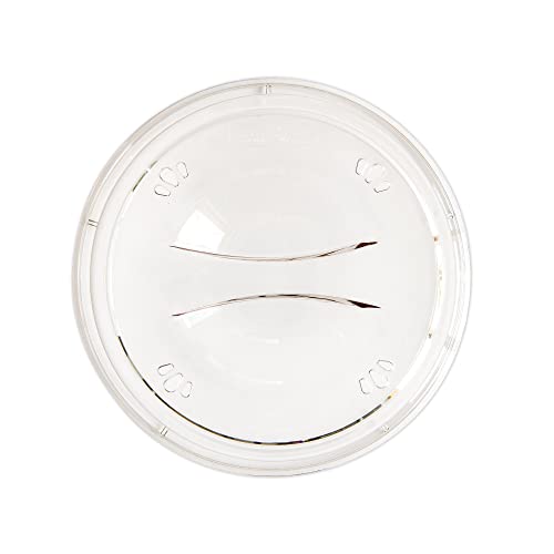 Nordic Ware BPA-free and Melamine Free Plastic Splatter Microwave Cover, 10-Inch (Set of 2), Clear