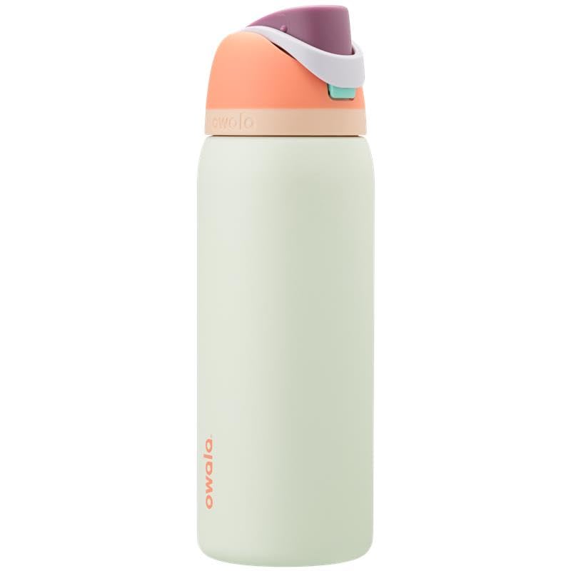 FreeSip Insulated Stainless Steel Water Bottle with Straw for Sports, Travel, and School BPA-Free Sports Water Bottle, 40 oz, Iced Breeze