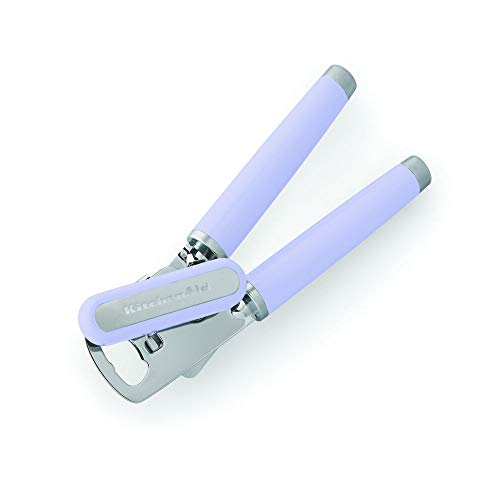 KitchenAid Classic Multifunction Can Opener and Bottle Opener Easy to Use, Razor Sharp Stainless Steel Cutting Wheel, Soft Ergonomic Handles, Black
