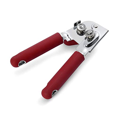 KitchenAid Classic Multifunction Can Opener and Bottle Opener Easy to Use, Razor Sharp Stainless Steel Cutting Wheel, Soft Ergonomic Handles, Black