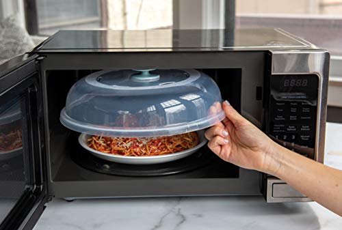 Nordic Ware BPA-free and Melamine Free Plastic Splatter Microwave Cover, 10-Inch (Set of 2), Clear