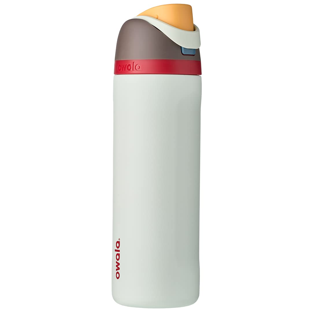 FreeSip Insulated Stainless Steel Water Bottle with Straw for Sports, Travel, and School BPA-Free Sports Water Bottle, 40 oz, Iced Breeze