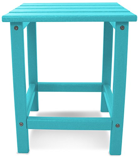 POLYWOOD Long Island 18" Side Table, Green