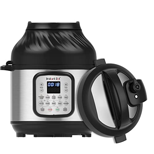 Instant Pot Pro Crisp 11-in-1 Air Fryer and Electric Pressure Cooker Combo with Multicooker Lids that Air Fries, Steams, Slow Cooks, Sautés, Dehydrates, & More, Free App With Over 800 Recipes, 8 Quart