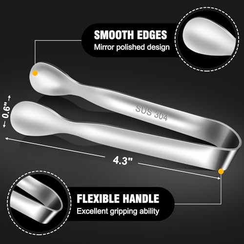 Tongs For Cooking - Heat Resistant 600 Degrees Stainless Steel Kitchen Tong,Heavy Duty Metal Locking Tongs - Perfect for Food,Salad and BBQ set of 3 (7",9" and 12") Dishwasher