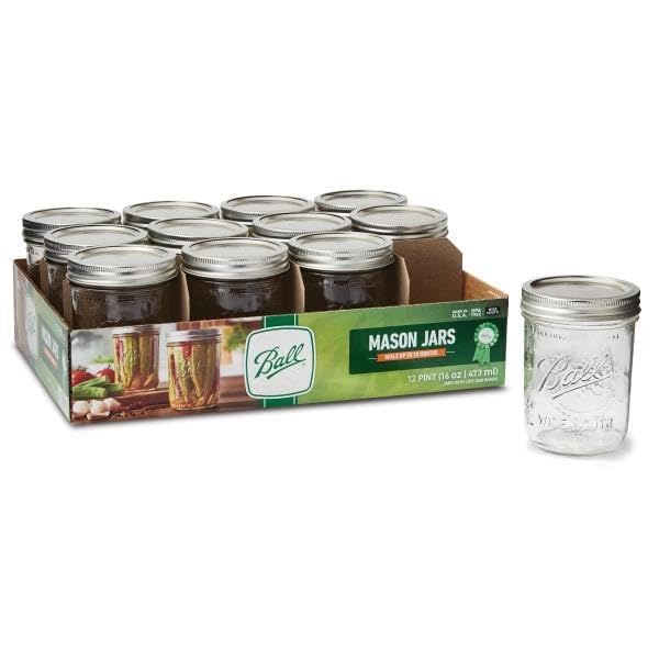 Ball Mason 4oz Quilted Jelly Jars with Lids and Bands, Set of 12