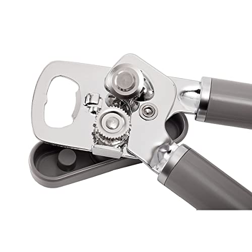 KitchenAid Classic Multifunction Can Opener and Bottle Opener Easy to Use, Razor Sharp Stainless Steel Cutting Wheel, Soft Ergonomic Handles, Black