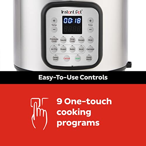 Instant Pot Pro Crisp 11-in-1 Air Fryer and Electric Pressure Cooker Combo with Multicooker Lids that Air Fries, Steams, Slow Cooks, Sautés, Dehydrates, & More, Free App With Over 800 Recipes, 8 Quart