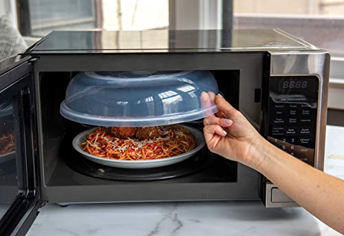 Nordic Ware BPA-free and Melamine Free Plastic Splatter Microwave Cover, 10-Inch (Set of 2), Clear