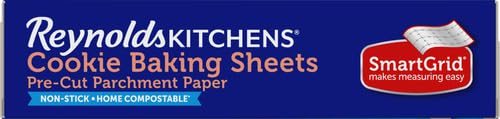 Reynolds Kitchens Air Fryer Liners Disposable, Unbleached Parchment Paper Sheets, 50 Count