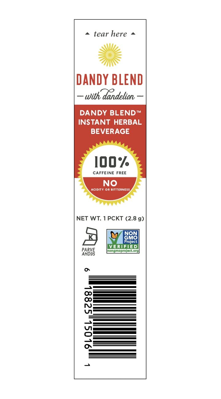 156 Cup Bag of Certified Organic Dandy Blend Instant Herbal Beverage with Dandelion, 11 oz. (312g) Bag