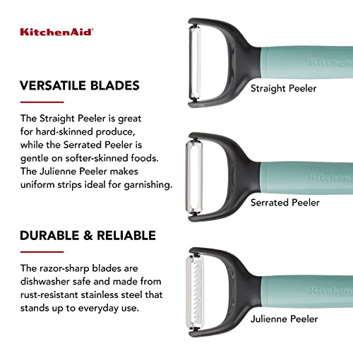 KitchenAid Universal Euro Y Peeler, Set Of 2, Aqua