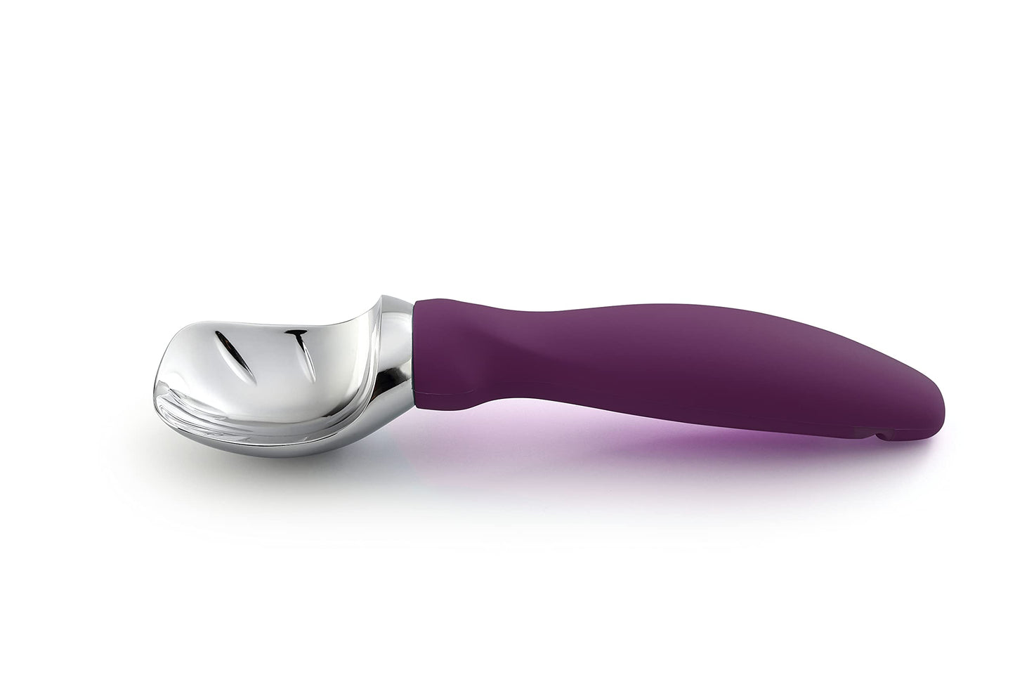 Spring Chef Heavy Duty Ice Cream Scoop with Comfortable Handle - Professional Ice Cream Scooper for Gelato, Sorbet, Cookie Dough, Melon, Frozen Yogurt - Dishwasher Safe Metal Kitchen Tool - Black