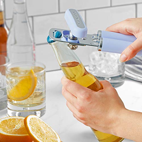 KitchenAid Classic Multifunction Can Opener and Bottle Opener Easy to Use, Razor Sharp Stainless Steel Cutting Wheel, Soft Ergonomic Handles, Black