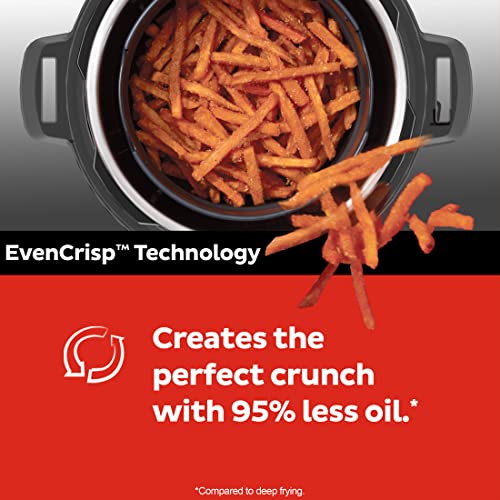 Instant Pot Pro Crisp 11-in-1 Air Fryer and Electric Pressure Cooker Combo with Multicooker Lids that Air Fries, Steams, Slow Cooks, Sautés, Dehydrates, & More, Free App With Over 800 Recipes, 8 Quart
