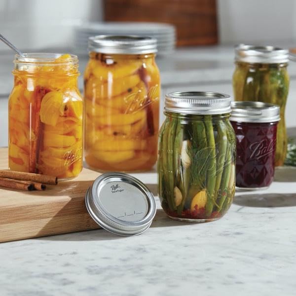 Ball Mason 4oz Quilted Jelly Jars with Lids and Bands, Set of 12