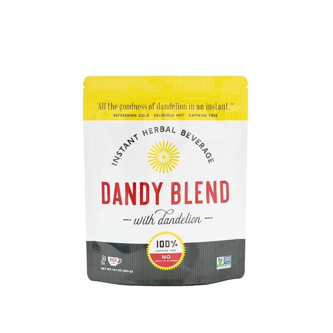 156 Cup Bag of Certified Organic Dandy Blend Instant Herbal Beverage with Dandelion, 11 oz. (312g) Bag