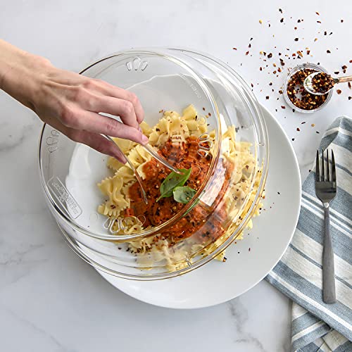 Nordic Ware BPA-free and Melamine Free Plastic Splatter Microwave Cover, 10-Inch (Set of 2), Clear