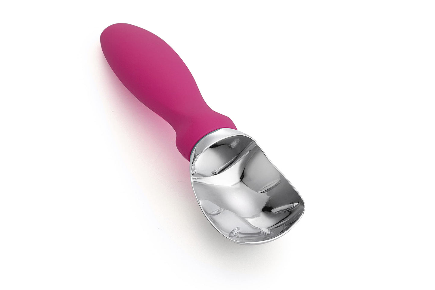 Spring Chef Heavy Duty Ice Cream Scoop with Comfortable Handle - Professional Ice Cream Scooper for Gelato, Sorbet, Cookie Dough, Melon, Frozen Yogurt - Dishwasher Safe Metal Kitchen Tool - Black