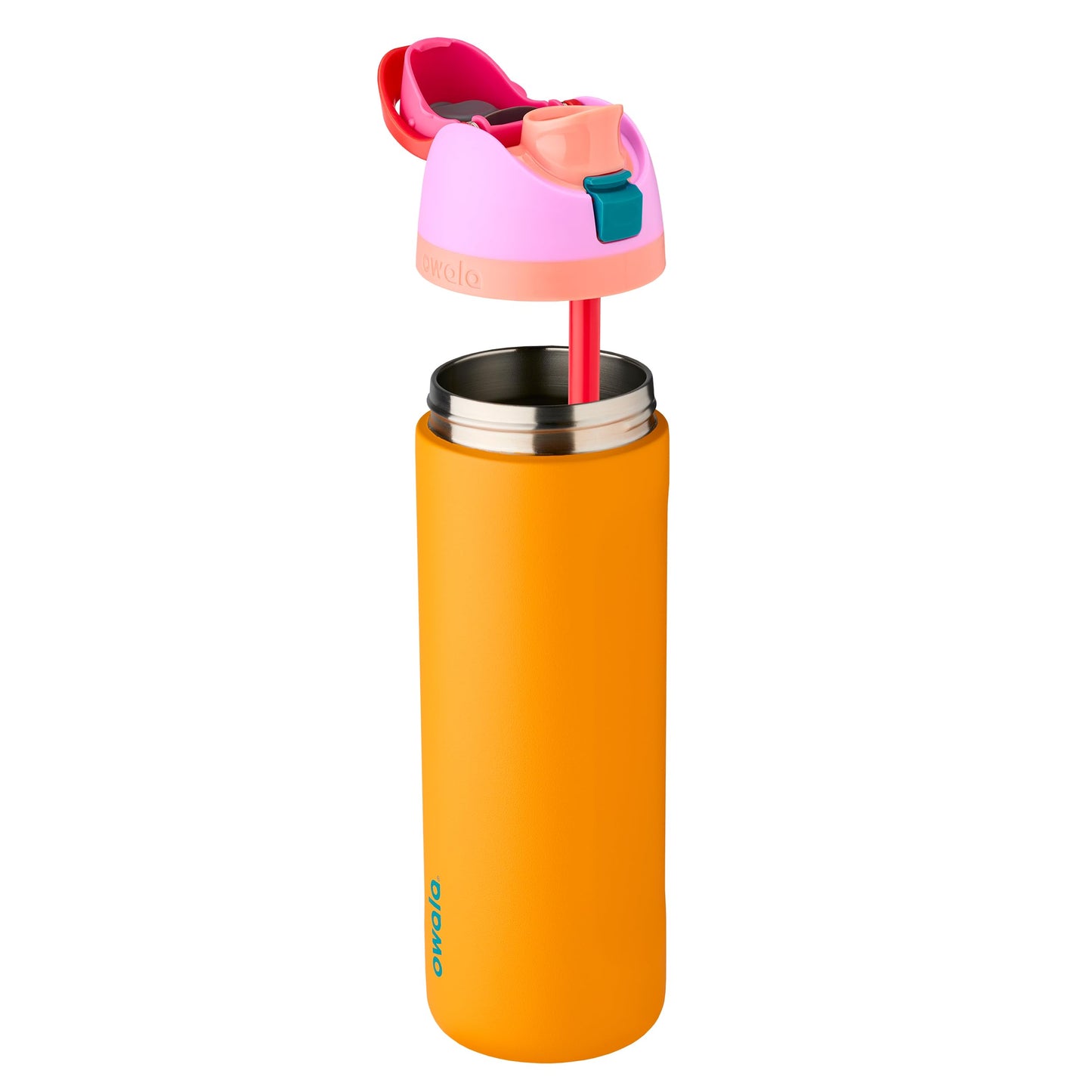 FreeSip Insulated Stainless Steel Water Bottle with Straw for Sports, Travel, and School BPA-Free Sports Water Bottle, 40 oz, Iced Breeze