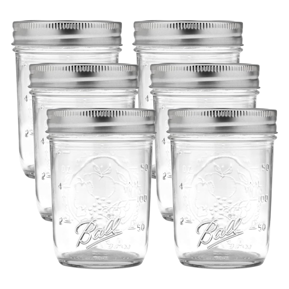 Ball Mason 4oz Quilted Jelly Jars with Lids and Bands, Set of 12