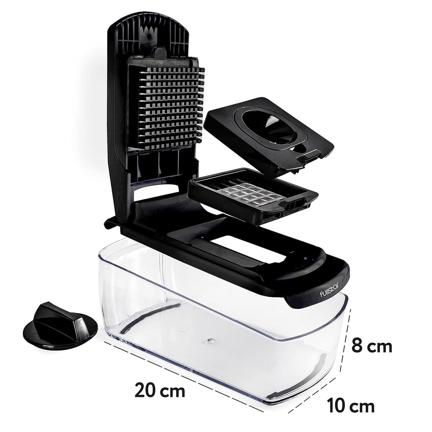 Fullstar Vegetable Chopper and Spiralizer - Food Chopper with Container, Fruit Slicer, Kitchen Gadgets & Accessories, Home Essentials (4 in 1, White)