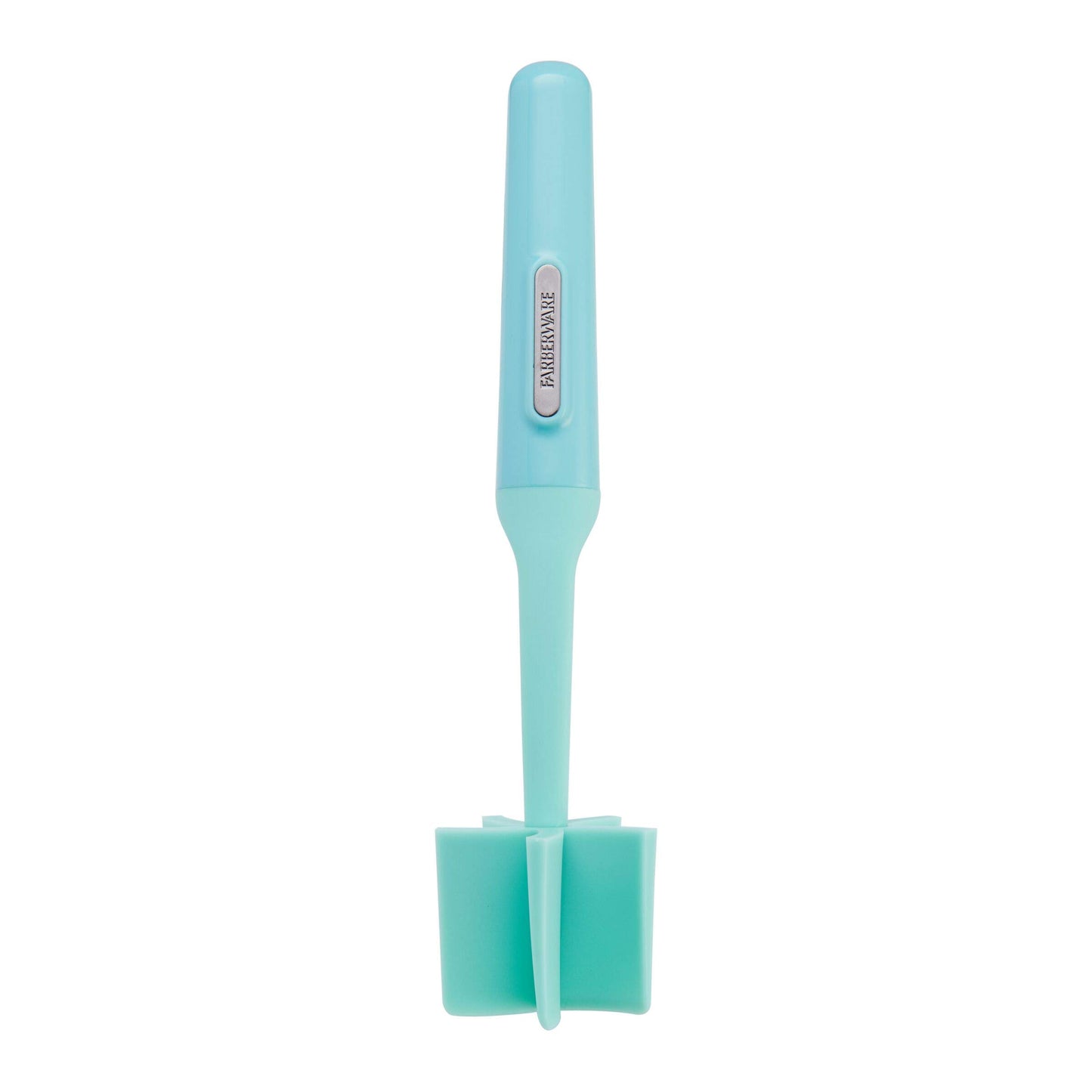 Farberware Heat Resistant Nylon Meat and Potato Masher Safe for Non-Stick Cookware, 10 inch, Aqua