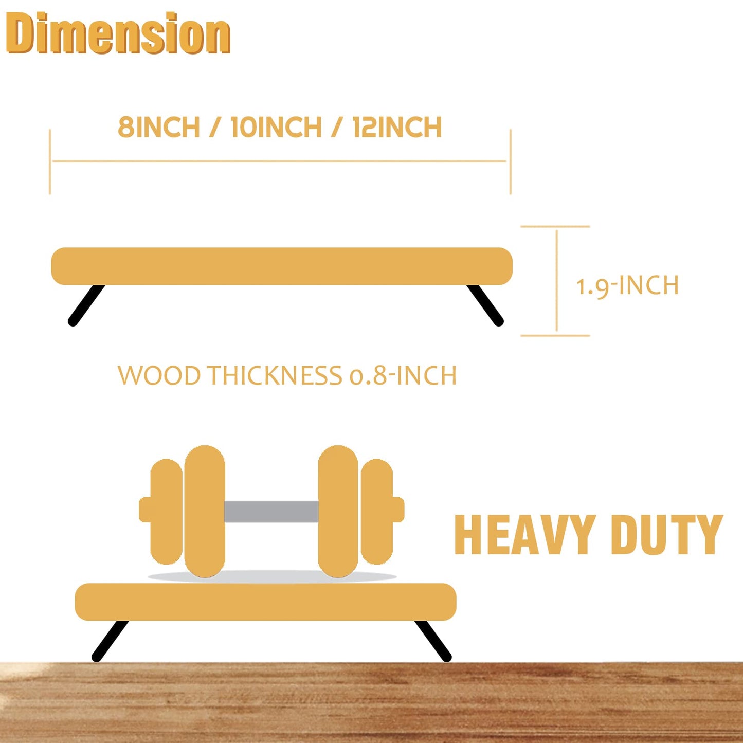 Decorative Round Wood Riser for Display,Pedestal Tray for Home or Kitchen and Bathroom Countertop Organizer,Farmhouse Kitchen Counter Decor Tray. (12-inch)