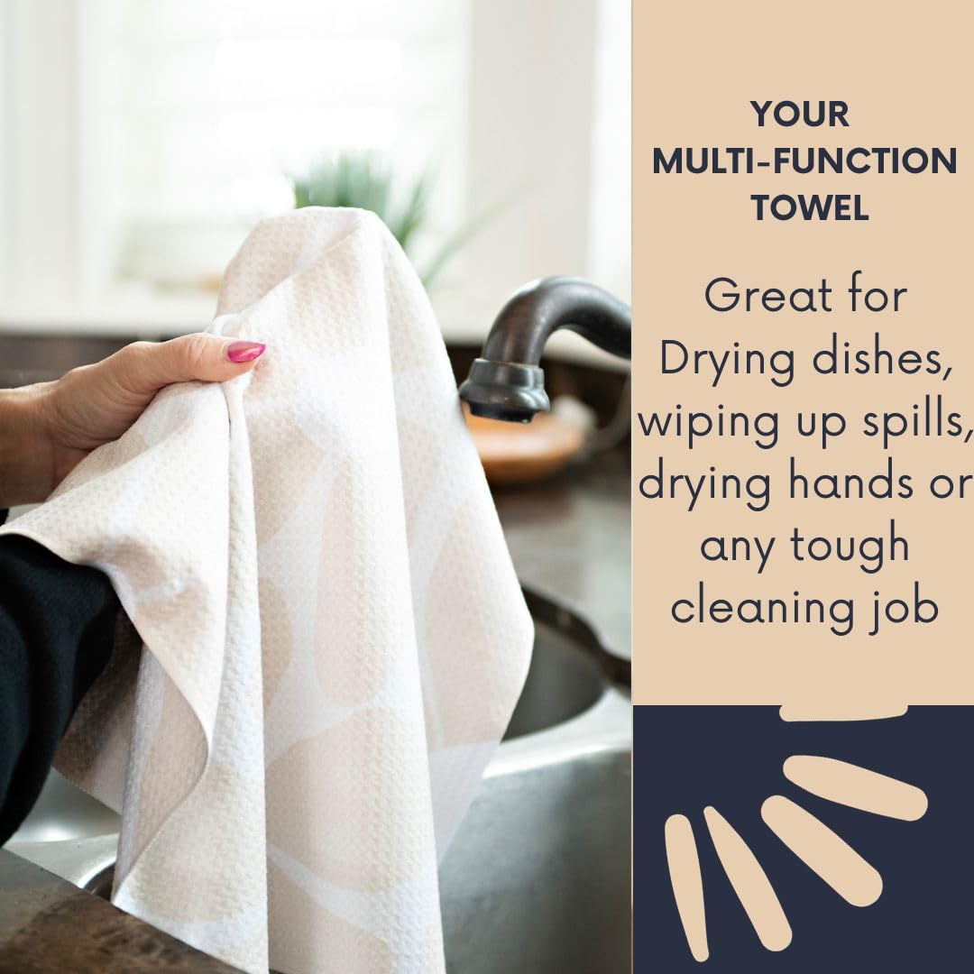 || 3 Pack|| Not Your Ordinary Dish Towels || Waffle Weave Microfiber || Tea Towels || Highly Absorbent || Hanging Loop || Dish Cloths || Modern || Designer Prints (Easter Bows)