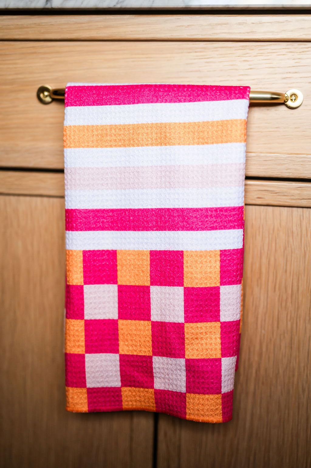 || 3 Pack|| Not Your Ordinary Dish Towels || Waffle Weave Microfiber || Tea Towels || Highly Absorbent || Hanging Loop || Dish Cloths || Modern || Designer Prints (Easter Bows)