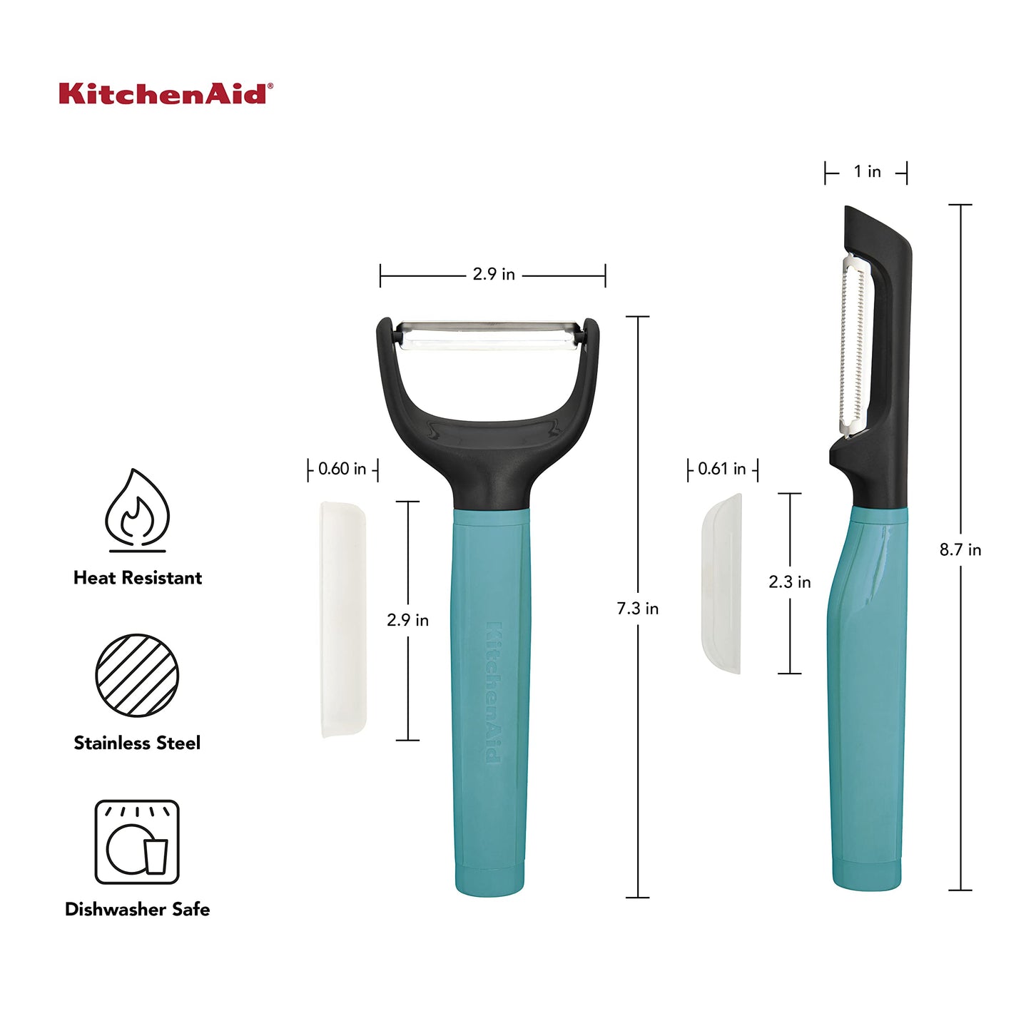 KitchenAid Universal Euro Y Peeler, Set Of 2, Aqua