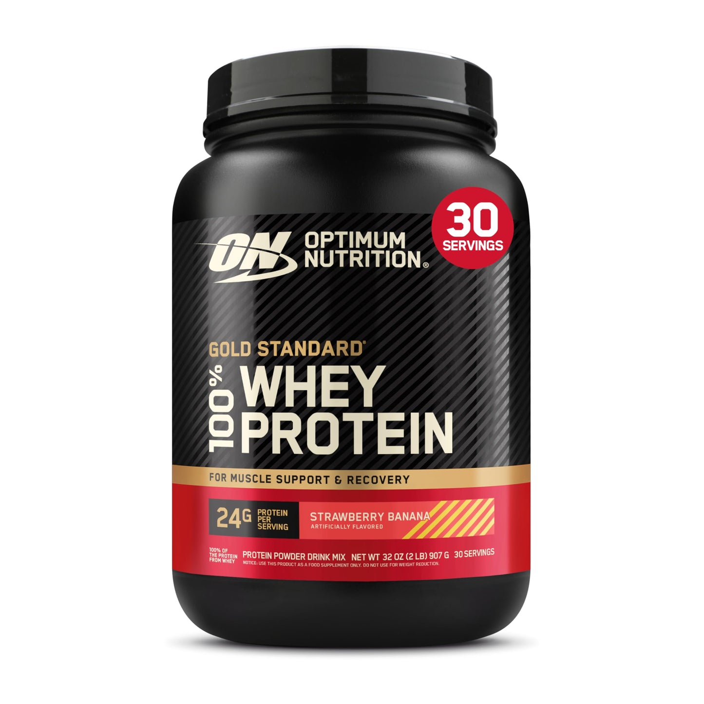 Optimum Nutrition Gold Standard 100% Whey Protein Powder, Double Rich Chocolate, 2 Pound (Packaging May Vary)