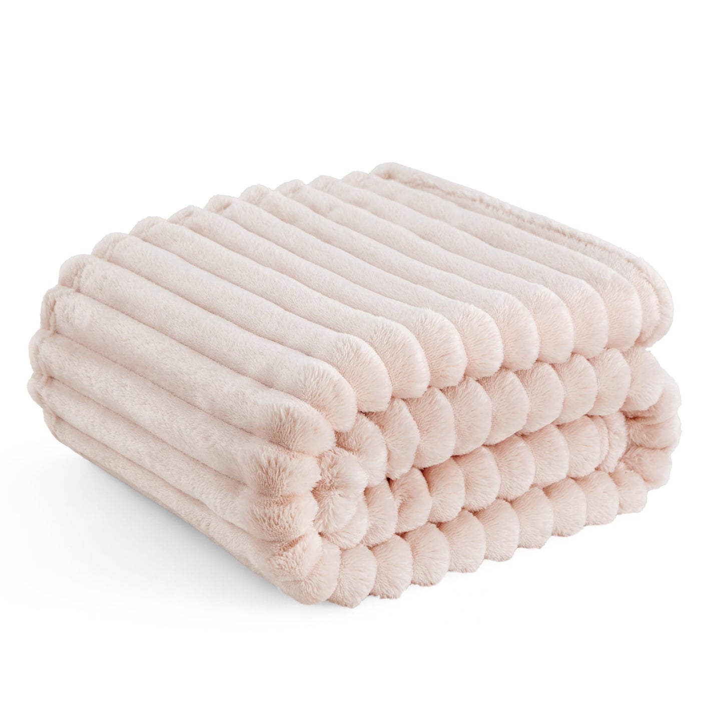 Bedsure White Throw Blanket for Couch - GentleSoft Cozy Soft Blankets for Women, Cute Small Fleece Throws for Girls, Birthday Gifts for Women, Mothers Day Decor Gifts for Mom, Off White, 50x60 Inches