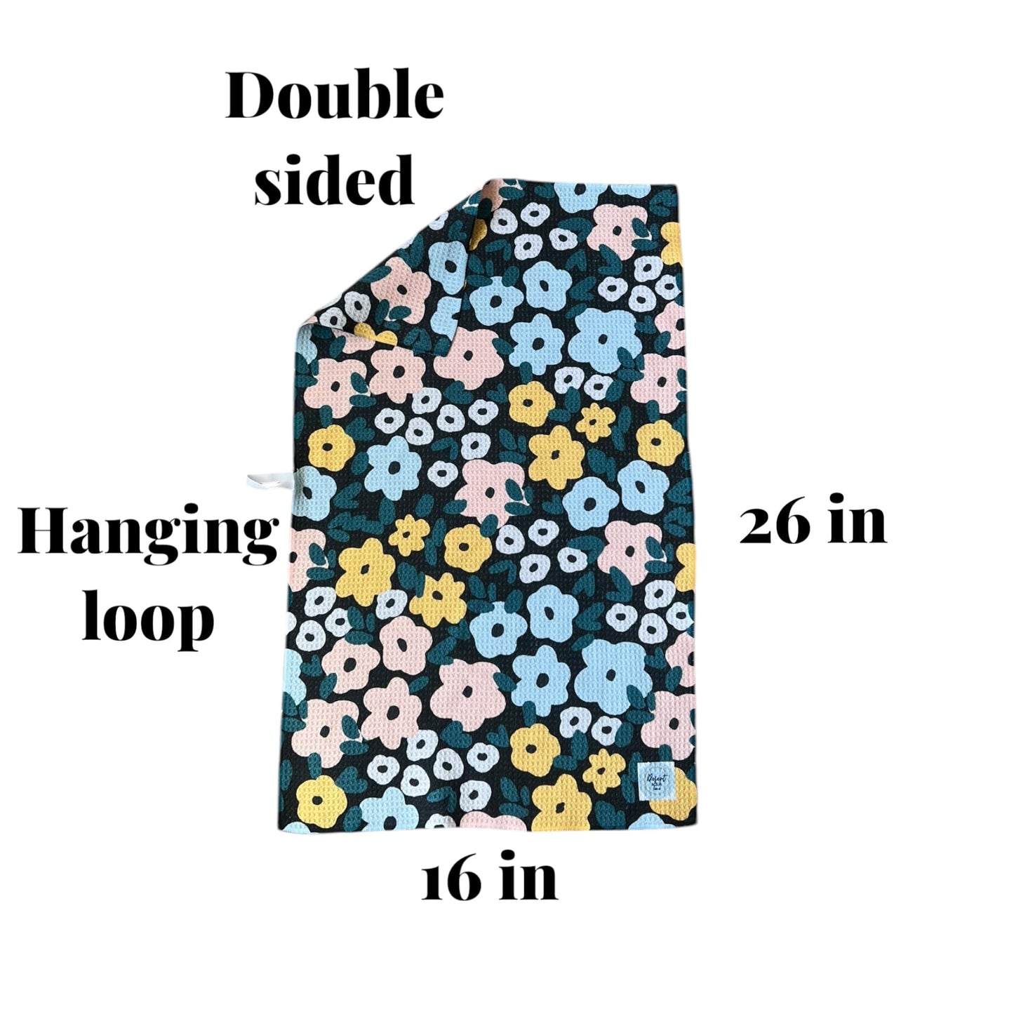 || 3 Pack|| Not Your Ordinary Dish Towels || Waffle Weave Microfiber || Tea Towels || Highly Absorbent || Hanging Loop || Dish Cloths || Modern || Designer Prints (Easter Bows)