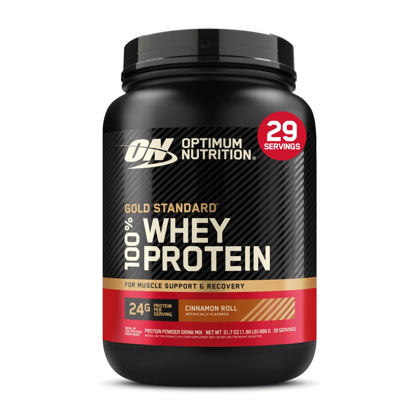 Optimum Nutrition Gold Standard 100% Whey Protein Powder, Double Rich Chocolate, 2 Pound (Packaging May Vary)