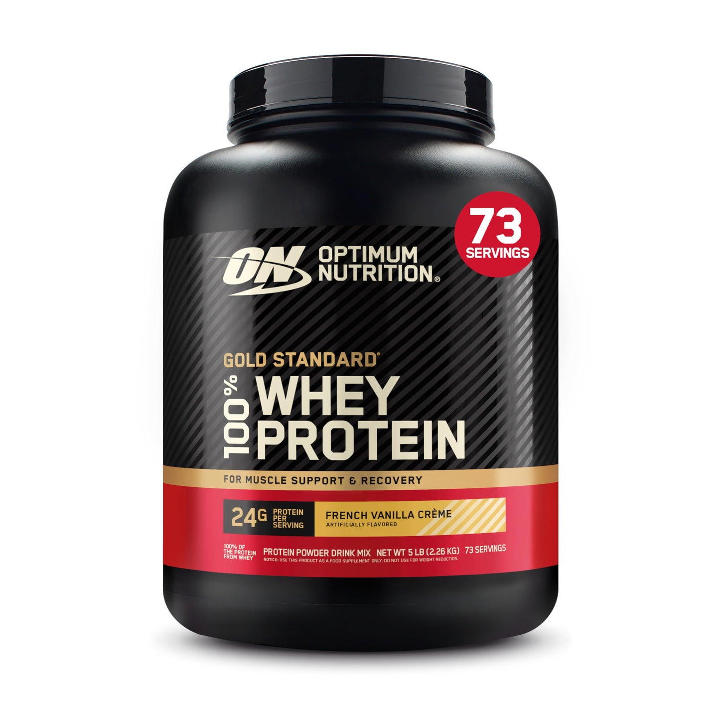 Optimum Nutrition Gold Standard 100% Whey Protein Powder, Double Rich Chocolate, 2 Pound (Packaging May Vary)