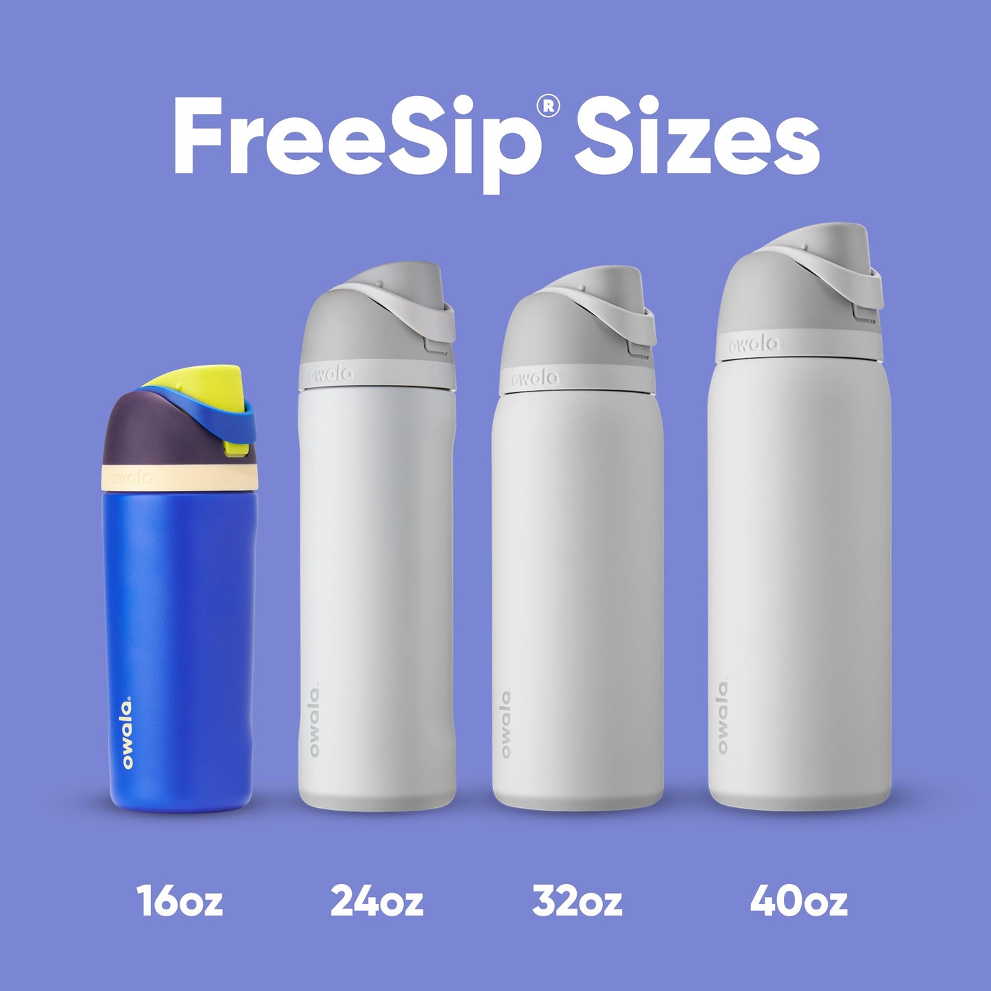 FreeSip Insulated Stainless Steel Water Bottle with Straw for Sports, Travel, and School BPA-Free Sports Water Bottle, 40 oz, Iced Breeze