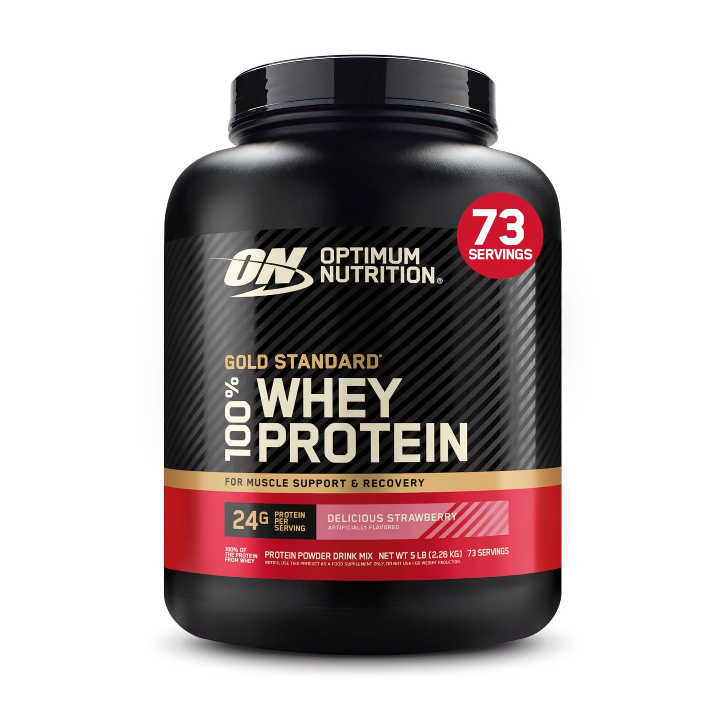 Optimum Nutrition Gold Standard 100% Whey Protein Powder, Double Rich Chocolate, 2 Pound (Packaging May Vary)