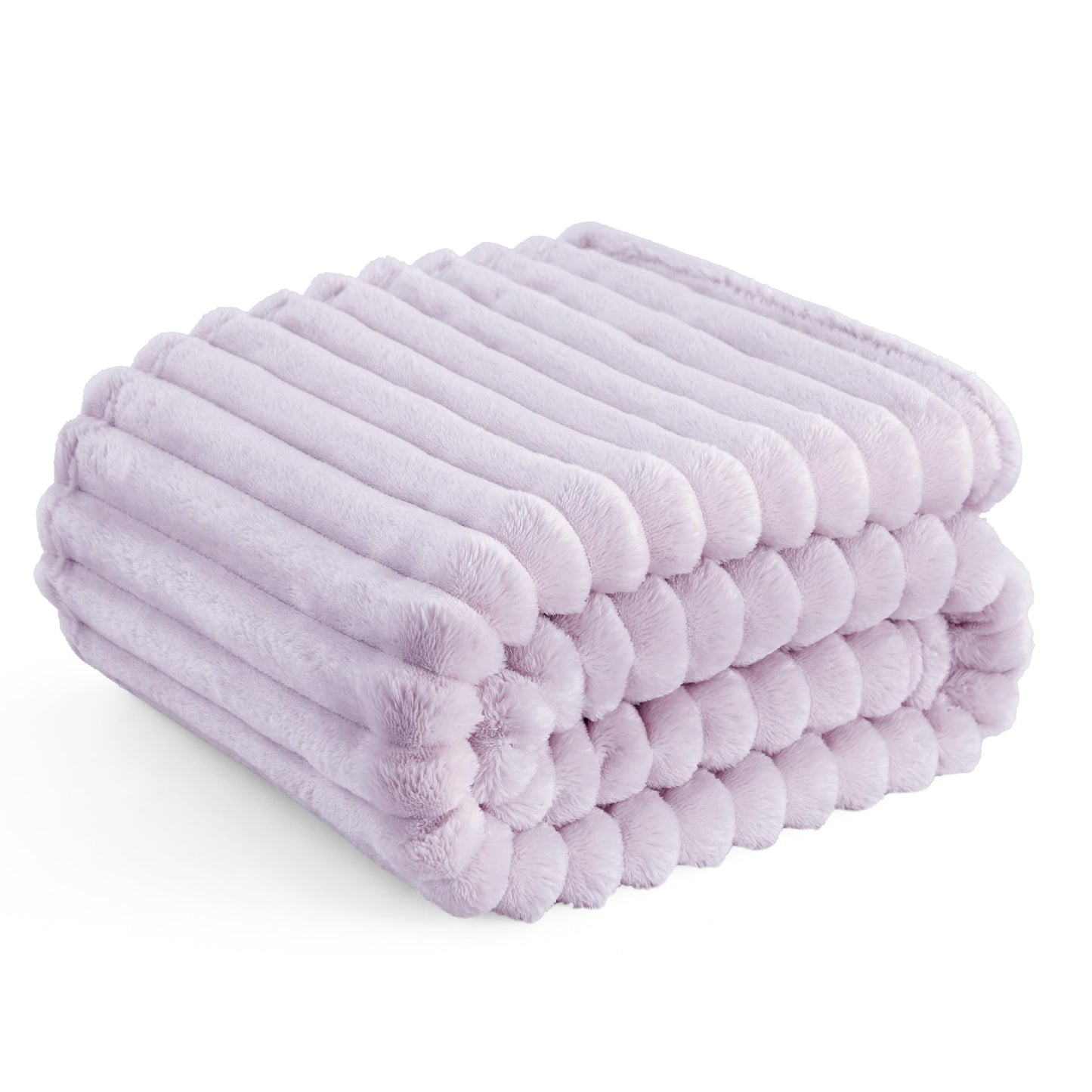 Bedsure White Throw Blanket for Couch - GentleSoft Cozy Soft Blankets for Women, Cute Small Fleece Throws for Girls, Birthday Gifts for Women, Mothers Day Decor Gifts for Mom, Off White, 50x60 Inches