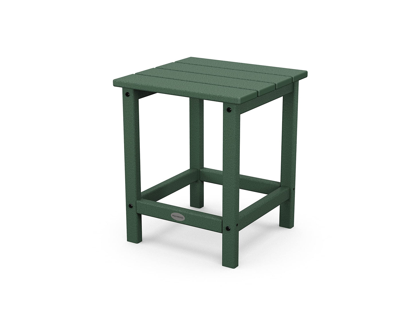 POLYWOOD Long Island 18" Side Table, Green