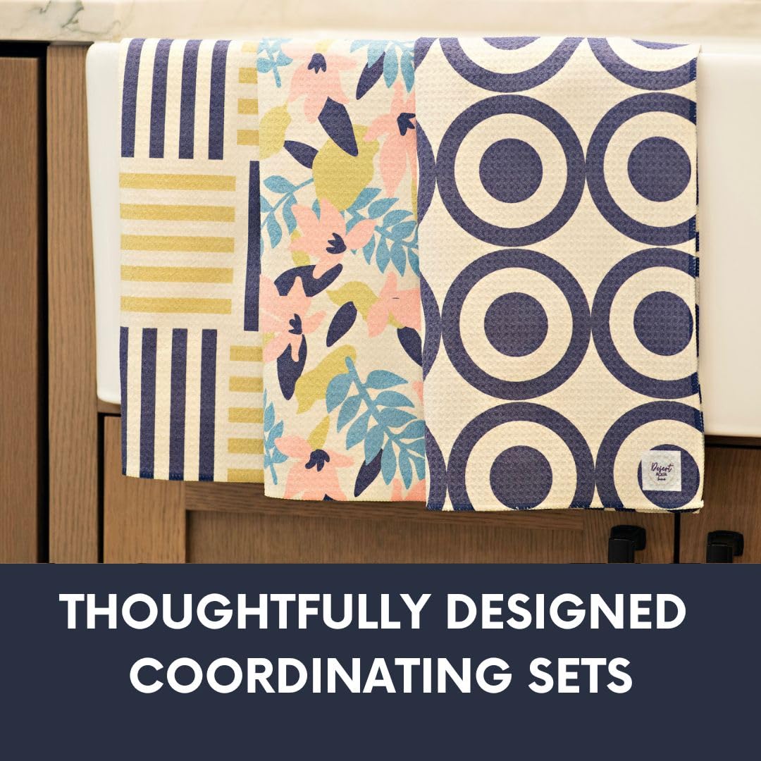 || 3 Pack|| Not Your Ordinary Dish Towels || Waffle Weave Microfiber || Tea Towels || Highly Absorbent || Hanging Loop || Dish Cloths || Modern || Designer Prints (Easter Bows)