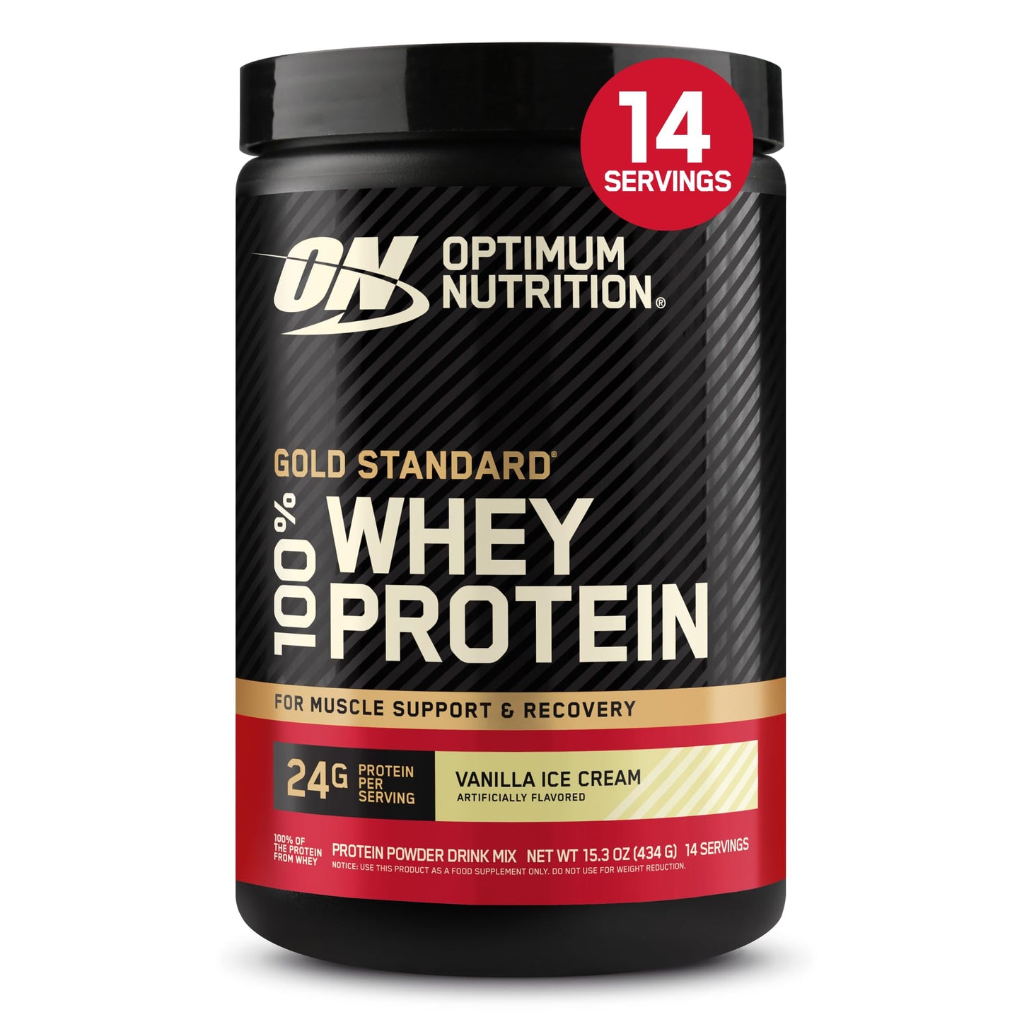 Optimum Nutrition Gold Standard 100% Whey Protein Powder, Double Rich Chocolate, 2 Pound (Packaging May Vary)