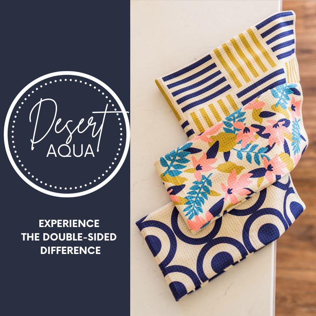 || 3 Pack|| Not Your Ordinary Dish Towels || Waffle Weave Microfiber || Tea Towels || Highly Absorbent || Hanging Loop || Dish Cloths || Modern || Designer Prints (Easter Bows)