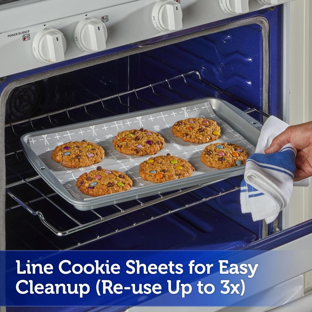 Reynolds Kitchens Air Fryer Liners Disposable, Unbleached Parchment Paper Sheets, 50 Count