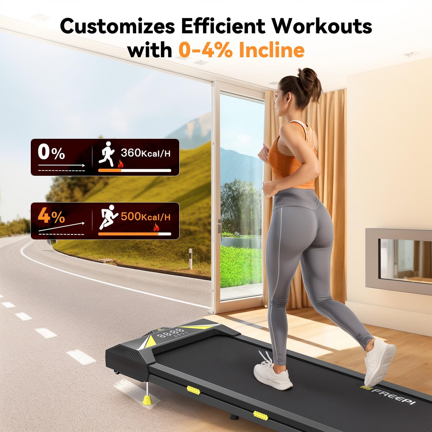 Sperax Walking Vibration Pad with APP, 3 in 1 Under Desk Treadmill, 2.5HP Low Noise Walking Treadmill Pad with Remote Control,Portable Treadmills for Home Office