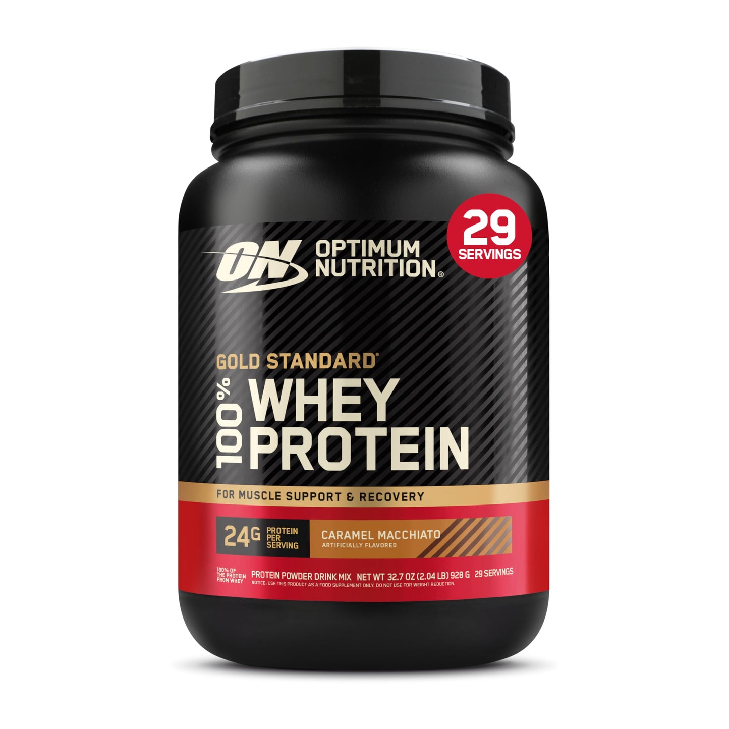 Optimum Nutrition Gold Standard 100% Whey Protein Powder, Double Rich Chocolate, 2 Pound (Packaging May Vary)