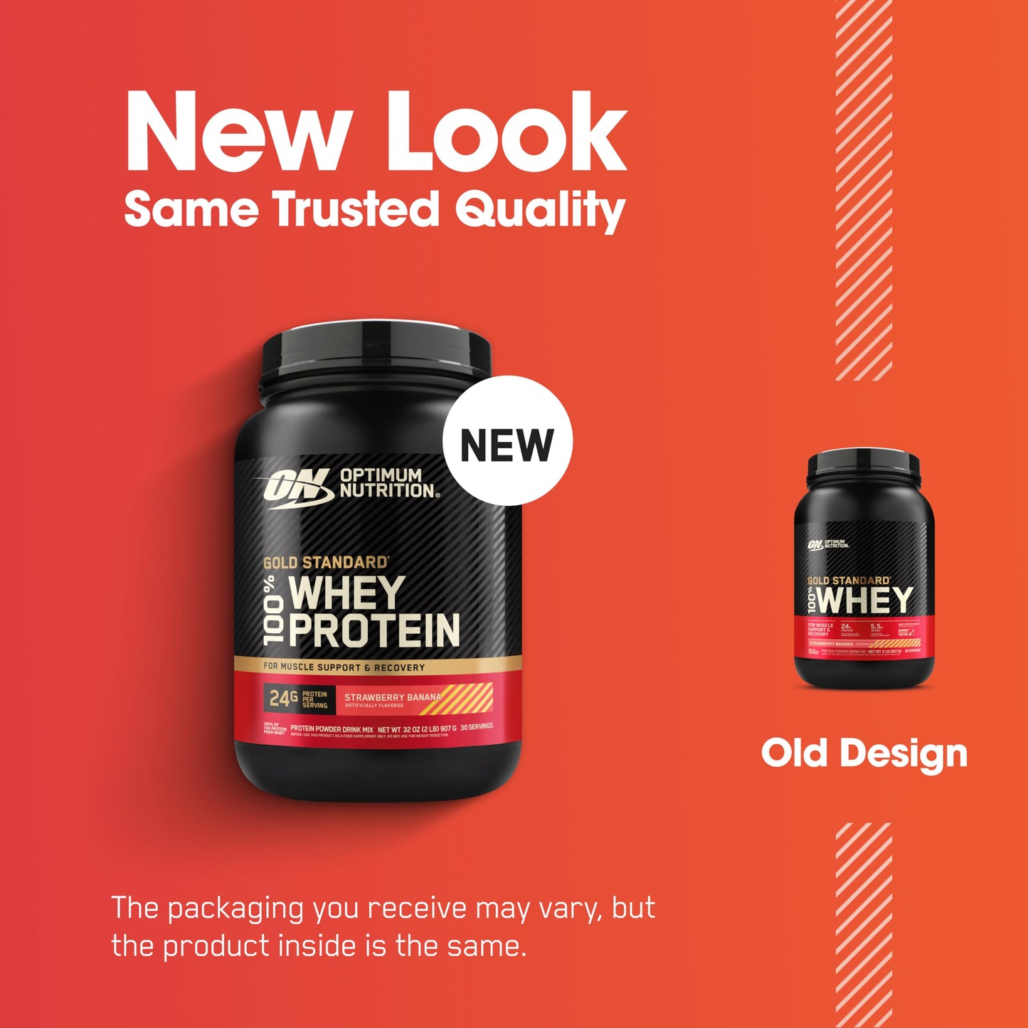 Optimum Nutrition Gold Standard 100% Whey Protein Powder, Double Rich Chocolate, 2 Pound (Packaging May Vary)