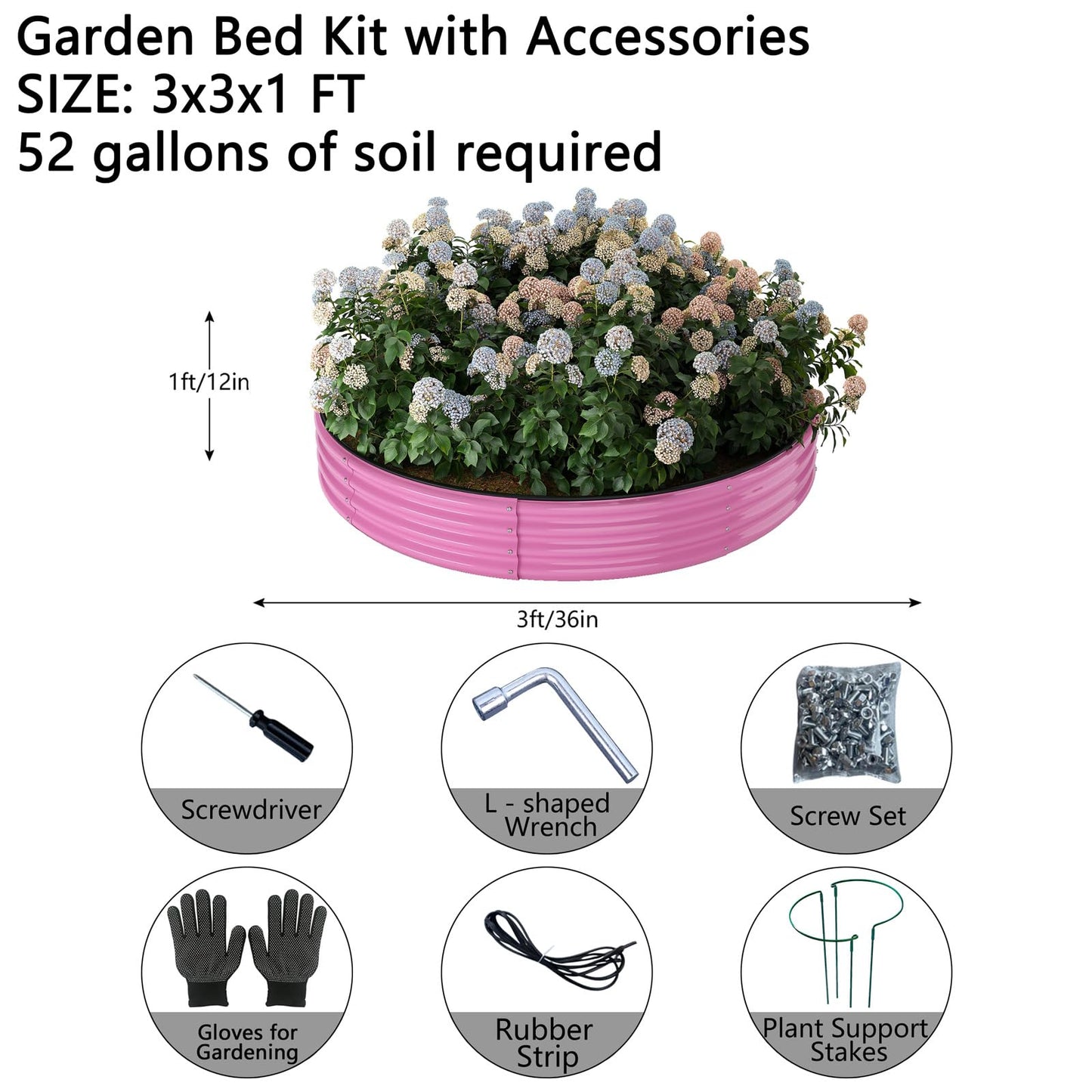 Galvanized Metal Planter Raised Garden Bed Kit for Gardening Outdoor,8x2x1ft Planter Grow Garden Box Raised Flower Bed,Long Vegetable Clearance Herb Raised Garden Beds for Gardening