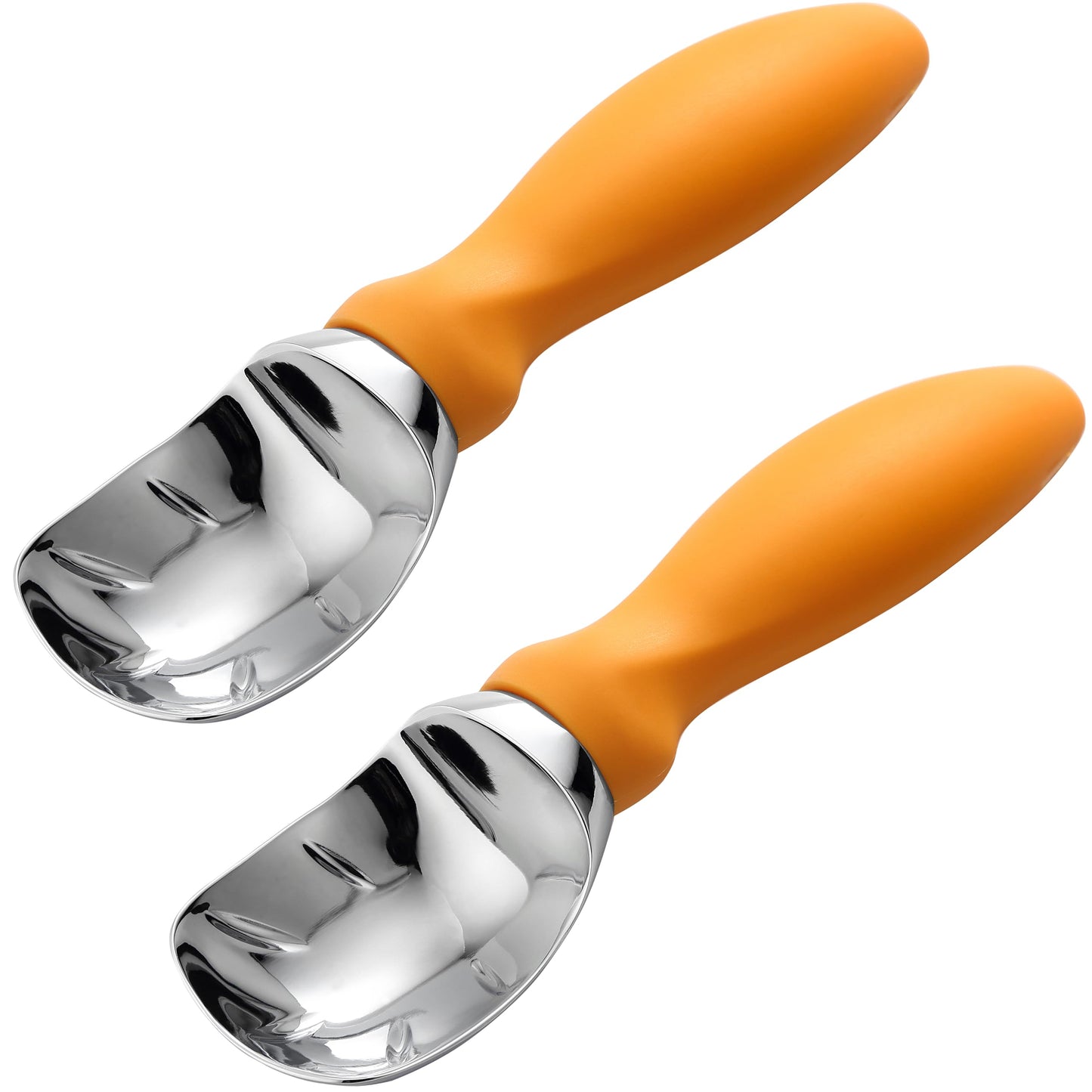 Spring Chef Heavy Duty Ice Cream Scoop with Comfortable Handle - Professional Ice Cream Scooper for Gelato, Sorbet, Cookie Dough, Melon, Frozen Yogurt - Dishwasher Safe Metal Kitchen Tool - Black